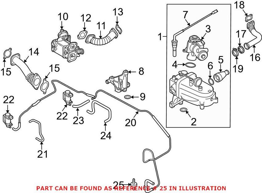 Audi VW Vacuum Check Valve 046905291A